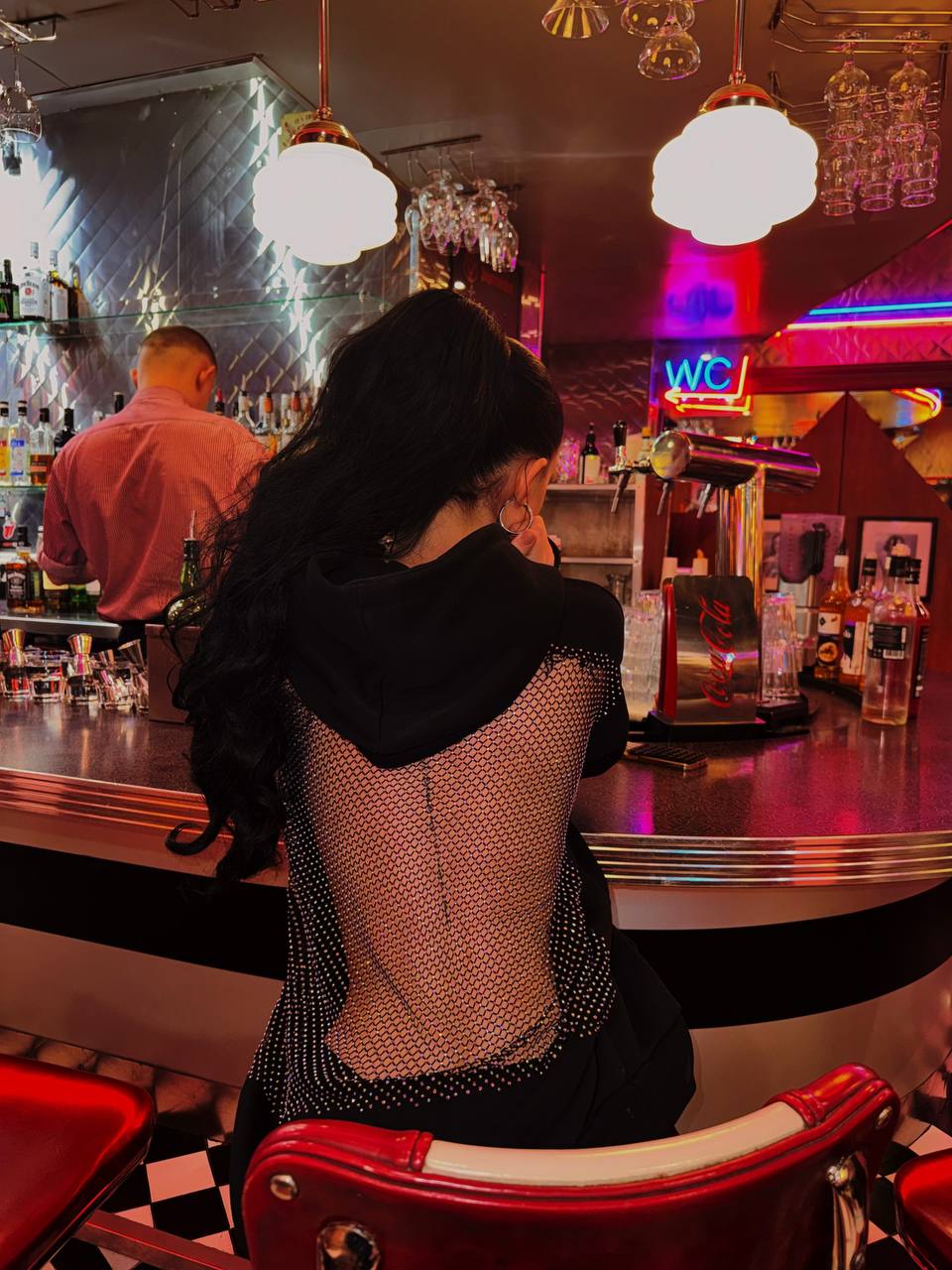 LuxeCrystal™ Reflective Mesh Hoodie